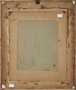 Pompeo Mariani, Attribuito a : Figure  - Asta Dipinti del XIX e XX secolo - Associazione Nazionale - Case d'Asta italiane