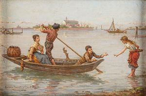 Antonio Ermolao Paoletti - Ritorno dalla pesca in Laguna