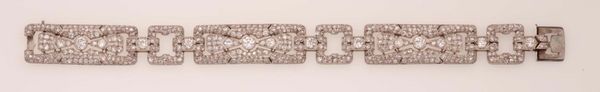 Bracciale Art Deco con diamanti  - Asta Fine Jewels - Associazione Nazionale - Case d'Asta italiane