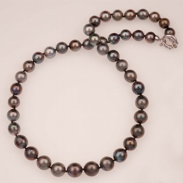 Girocollo composto da un filo di perle Tahiti  - Asta Fine Jewels - Associazione Nazionale - Case d'Asta italiane