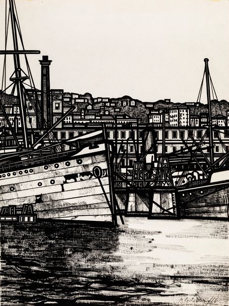 FLAVIO COSTANTINI : Genova: Porto  - Asta Maestri dell'Illustrazione: Collezione Cereda - Associazione Nazionale - Case d'Asta italiane