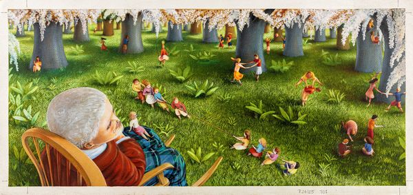 Fabian Negrin : Il gigante egoista  - Asta Maestri dell'Illustrazione: Collezione Cereda - Associazione Nazionale - Case d'Asta italiane