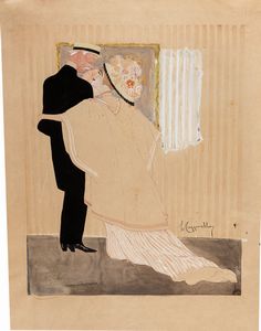 LEONETTO CAPPIELLO - Scena galante