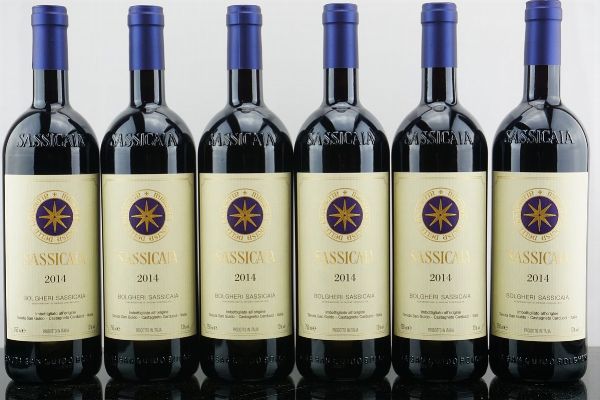 Sassicaia Tenuta San Guido 2014  - Asta AS TIME GOES BY | Vini Pregiati e da Collezione - Associazione Nazionale - Case d'Asta italiane