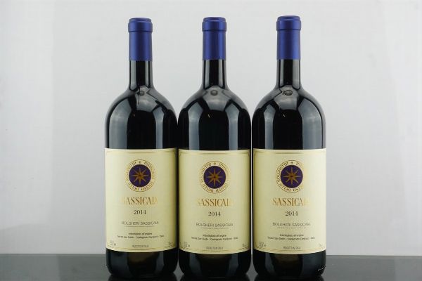 Sassicaia Tenuta San Guido 2014  - Asta AS TIME GOES BY | Vini Pregiati e da Collezione - Associazione Nazionale - Case d'Asta italiane