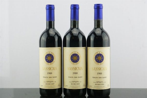 Sassicaia Tenuta San Guido 1988  - Asta AS TIME GOES BY | Vini Pregiati e da Collezione - Associazione Nazionale - Case d'Asta italiane