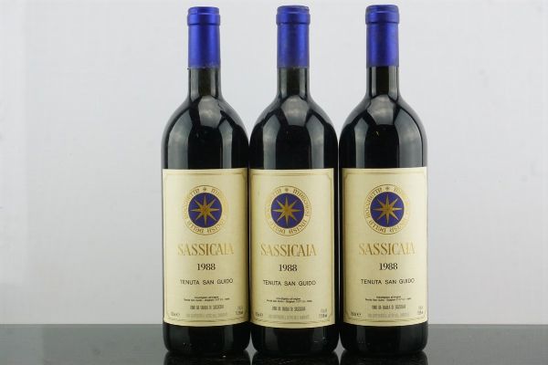 Sassicaia Tenuta San Guido 1988  - Asta AS TIME GOES BY | Vini Pregiati e da Collezione - Associazione Nazionale - Case d'Asta italiane