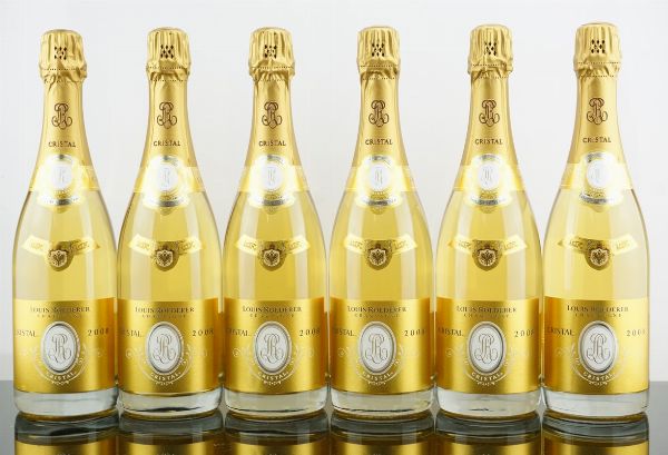 Cristal Louis Roederer 2008  - Asta AS TIME GOES BY | Vini Pregiati e da Collezione - Associazione Nazionale - Case d'Asta italiane
