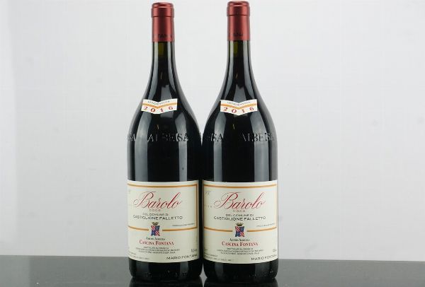 Barolo Castiglion Falletto Cascina Fontana 2016  - Asta AS TIME GOES BY | Vini Pregiati e da Collezione - Associazione Nazionale - Case d'Asta italiane
