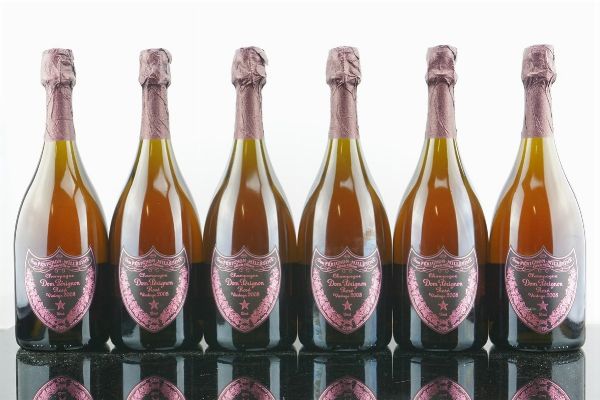 Dom P&eacute;rignon Ros&eacute; 2008  - Asta AS TIME GOES BY | Vini Pregiati e da Collezione - Associazione Nazionale - Case d'Asta italiane
