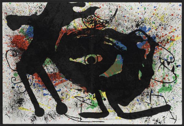 JOAN MIRO' Barcellona (Spagna) 1893 - 1983 Palma (Spagna) : Sobreteixims II 1973  - Asta Grafica - Associazione Nazionale - Case d'Asta italiane