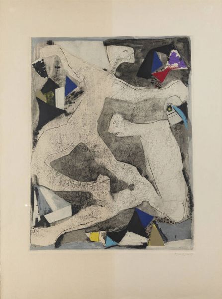 MARINO MARINI Pistoia 1901 - 1980 : Furia di danza 1975  - Asta Grafica - Associazione Nazionale - Case d'Asta italiane