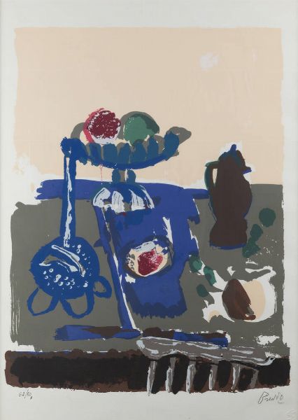 GASTONE BREDDO Padova 1915 - 1991 : Senza titolo  - Asta Grafica - Associazione Nazionale - Case d'Asta italiane