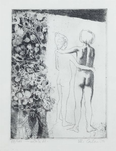 MARIO CALANDRI Torino 1914 - 1993 : Estate 66 1966  - Asta Grafica - Associazione Nazionale - Case d'Asta italiane