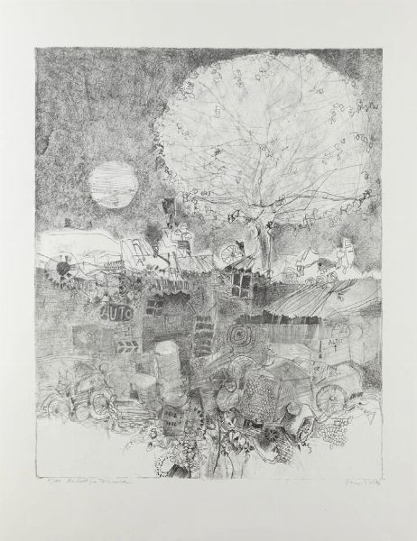 FERNANDO EANDI Torino 1926 - 2018 : Archeologia torinese 1974  - Asta Grafica - Associazione Nazionale - Case d'Asta italiane