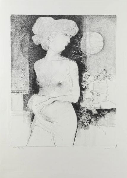 FERNANDO EANDI Torino 1926 - 2018 : Figure  - Asta Grafica - Associazione Nazionale - Case d'Asta italiane