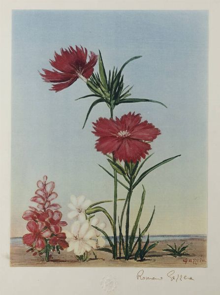 ROMANO GAZZERA Ciri (TO) 1908 - 1985 : Garifani di campo  - Asta Grafica - Associazione Nazionale - Case d'Asta italiane