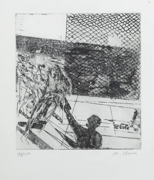 MAURO CHESSA Torino 1933-2022 Torino : Senza titolo  - Asta Grafica - Associazione Nazionale - Case d'Asta italiane