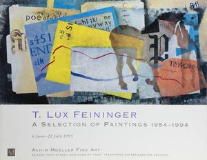 MANIFESTO - T. Lux Feininger. A selection of paintings 1954-1994