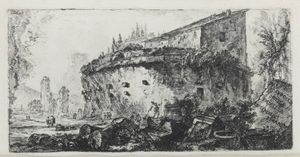 GIOVANNI BATTISTA PIRANESI Mogliano (VE) 1720 - 1778 Roma - Sepolcro della famiglia Scipioni 1745-48