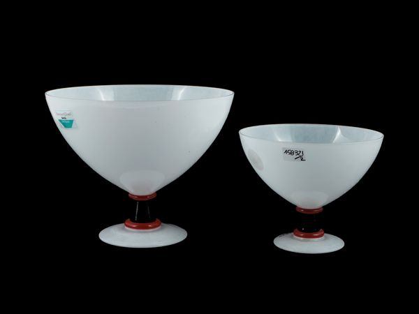 Due coppe Barovier & Toso serie B.A G.  - Asta Colori e Forme. Una collezione Barovier&Toso - Associazione Nazionale - Case d'Asta italiane