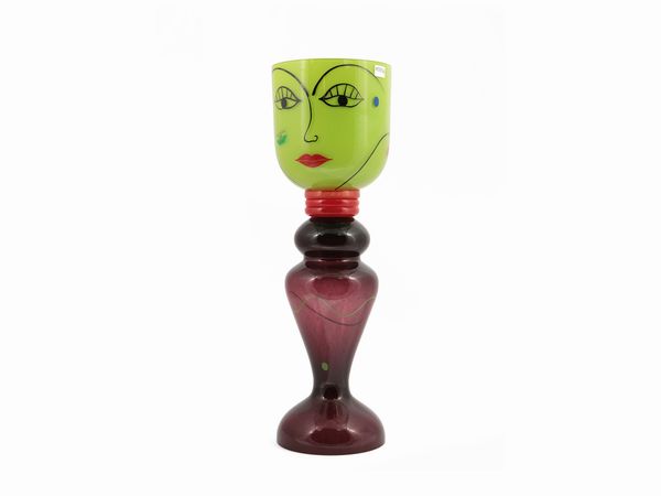 Vaso Barovier & Toso della serie B.A.G.  - Asta Colori e Forme. Una collezione Barovier&Toso - Associazione Nazionale - Case d'Asta italiane