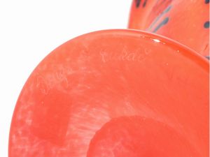 Un vaso e una alzata Barovier & Toso della serie B.A.G  - Asta Colori e Forme. Una collezione Barovier&Toso - Associazione Nazionale - Case d'Asta italiane