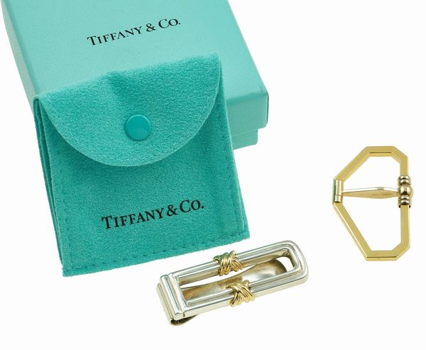 Tiffany & Co. e Barak. Lotto composto da un ferma soldi ed una fibbia  - Asta Gioielli - Associazione Nazionale - Case d'Asta italiane
