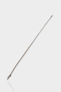 BRACCIALE - Peso gr 5 0 Lunghezza cm 18 in oro bianco 14 Kt  modello tennis  con diamanti taglio brillante per totali ct 2  [..]