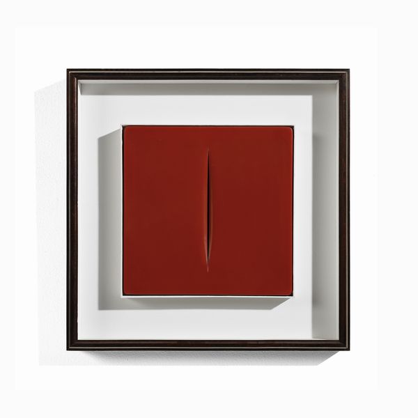 FONTANA LUCIO (1899 - 1968) : CONCETTO SPAZIALE, 1968.  - Asta Asta 446 | GRAFICA MODERNA, FOTOGRAFIA E MULTIPLI D'AUTORE Online - Associazione Nazionale - Case d'Asta italiane