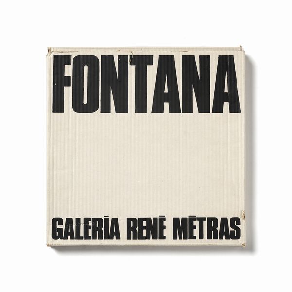 FONTANA LUCIO (1899 - 1968) : CONCETTO SPAZIALE, 1968.  - Asta Asta 446 | GRAFICA MODERNA, FOTOGRAFIA E MULTIPLI D'AUTORE Online - Associazione Nazionale - Case d'Asta italiane