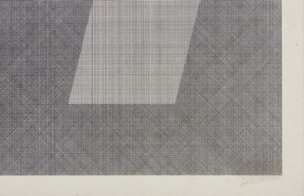 LEWITT SOL (1928 - 2007) : SIX GEOMETRIC FIGURES & ALL THEIR COMBINATIONS, PLATE #63, 1980  - Asta Asta 446 | GRAFICA MODERNA, FOTOGRAFIA E MULTIPLI D'AUTORE Online - Associazione Nazionale - Case d'Asta italiane
