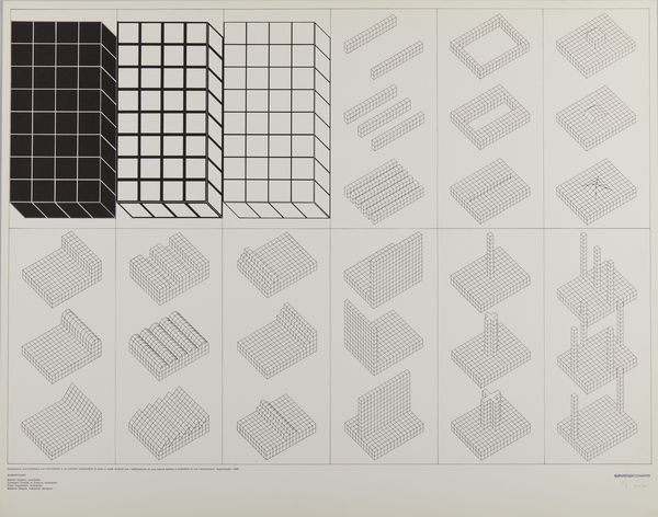 SUPERSTUDIO : ISTOGRAMMI DI ARCHITETTURA, 1969  - Asta Asta 446 | GRAFICA MODERNA, FOTOGRAFIA E MULTIPLI D'AUTORE Online - Associazione Nazionale - Case d'Asta italiane