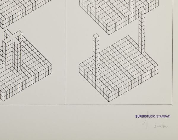 SUPERSTUDIO : ISTOGRAMMI DI ARCHITETTURA, 1969  - Asta Asta 446 | GRAFICA MODERNA, FOTOGRAFIA E MULTIPLI D'AUTORE Online - Associazione Nazionale - Case d'Asta italiane