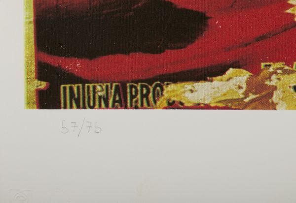 ROTELLA MIMMO (1918 - 2006) : ASSALTO NELLA NOTTE, 2004  - Asta Asta 446 | GRAFICA MODERNA, FOTOGRAFIA E MULTIPLI D'AUTORE Online - Associazione Nazionale - Case d'Asta italiane