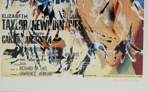 ROTELLA MIMMO (1918 - 2006) : LA GATTA SUL TETTO CHE SCOTTA  - Asta Asta 446 | GRAFICA MODERNA, FOTOGRAFIA E MULTIPLI D'AUTORE Online - Associazione Nazionale - Case d'Asta italiane