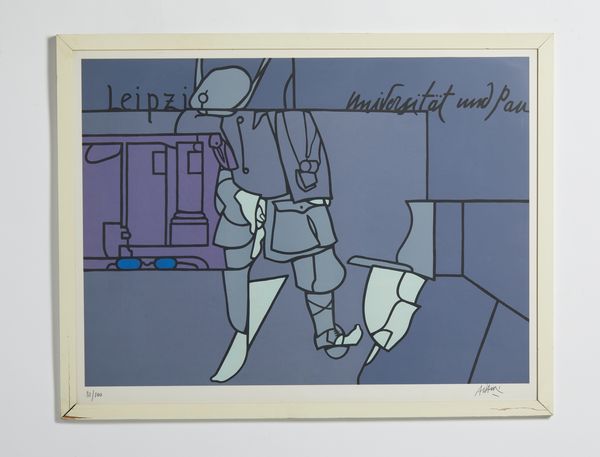 ADAMI VALERIO (n. 1935) : LEIPZIG UNIVERSITAT UND PAN  - Asta Asta 446 | GRAFICA MODERNA, FOTOGRAFIA E MULTIPLI D'AUTORE Online - Associazione Nazionale - Case d'Asta italiane