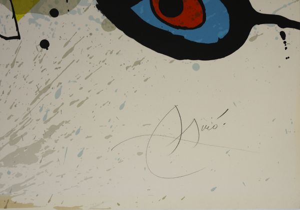 MIRO' JOAN (1893 - 1983) : MANIFESTO PER L'ESPOSIZIONE HOMAGE TO MIR�, 1973.  - Asta Asta 446 | GRAFICA MODERNA, FOTOGRAFIA E MULTIPLI D'AUTORE Online - Associazione Nazionale - Case d'Asta italiane