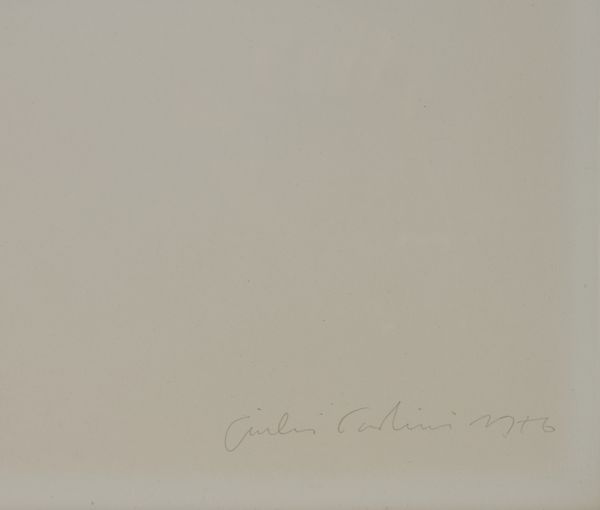 PAOLINI GIULIO (n. 1940) : ORISON, 1976  - Asta Asta 446 | GRAFICA MODERNA, FOTOGRAFIA E MULTIPLI D'AUTORE Online - Associazione Nazionale - Case d'Asta italiane