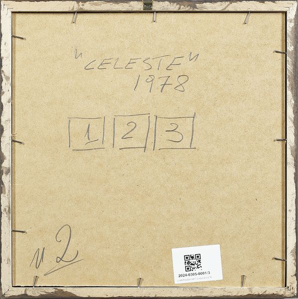 ZAZA MICHELE (n. 1948) : CELESTE, 1978  - Asta Asta 446 | GRAFICA MODERNA, FOTOGRAFIA E MULTIPLI D'AUTORE Online - Associazione Nazionale - Case d'Asta italiane