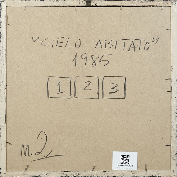 ZAZA MICHELE (n. 1948) : CIELO ABITATO, 1985  - Asta Asta 446 | GRAFICA MODERNA, FOTOGRAFIA E MULTIPLI D'AUTORE Online - Associazione Nazionale - Case d'Asta italiane