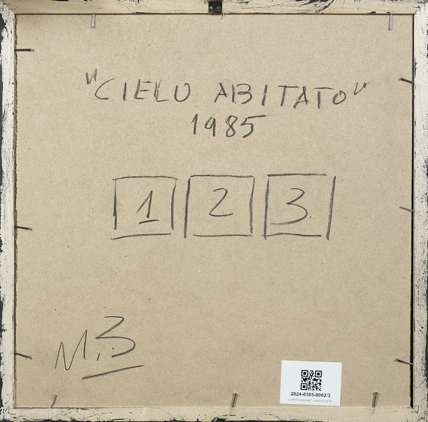 ZAZA MICHELE (n. 1948) : CIELO ABITATO, 1985  - Asta Asta 446 | GRAFICA MODERNA, FOTOGRAFIA E MULTIPLI D'AUTORE Online - Associazione Nazionale - Case d'Asta italiane