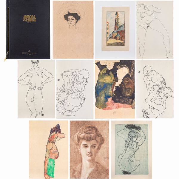 SCHIELE EGON (1890 - 1918) : EGON SCHIELE 1890 - 1918, 1990  - Asta Asta 446 | GRAFICA MODERNA, FOTOGRAFIA E MULTIPLI D'AUTORE Online - Associazione Nazionale - Case d'Asta italiane