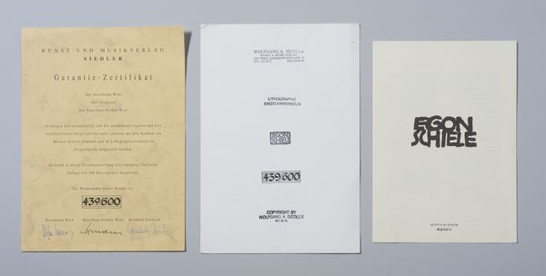 SCHIELE EGON (1890 - 1918) : EGON SCHIELE 1890 - 1918, 1990  - Asta Asta 446 | GRAFICA MODERNA, FOTOGRAFIA E MULTIPLI D'AUTORE Online - Associazione Nazionale - Case d'Asta italiane