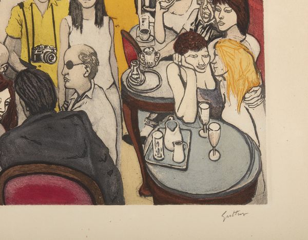 GUTTUSO RENATO (1912 - 1987) : CAFFE' GRECO.  - Asta Asta 446 | GRAFICA MODERNA, FOTOGRAFIA E MULTIPLI D'AUTORE Online - Associazione Nazionale - Case d'Asta italiane