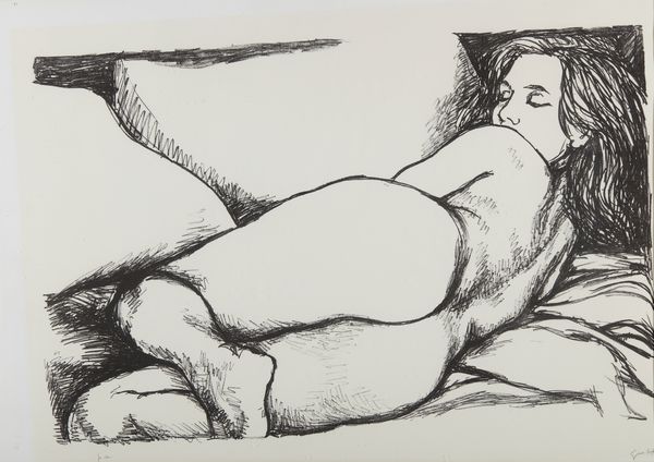 GUTTUSO RENATO (1912 - 1987) : SENZA TITOLO (DONNA DISTESA)  - Asta Asta 446 | GRAFICA MODERNA, FOTOGRAFIA E MULTIPLI D'AUTORE Online - Associazione Nazionale - Case d'Asta italiane