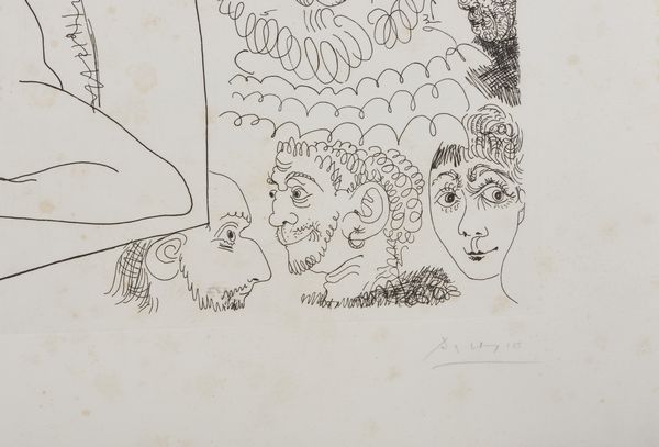 PICASSO PABLO (1881 - 1973) : BANDE DESSINEE ( TAV. 11 DALLA SUITE 347), 1968  - Asta Asta 446 | GRAFICA MODERNA, FOTOGRAFIA E MULTIPLI D'AUTORE Online - Associazione Nazionale - Case d'Asta italiane