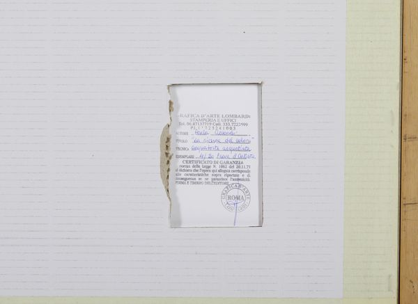 ACCARDI CARLA (1924 - 2014) : LA RICERCA DEL COLORE (GIALLO)  - Asta Asta 446 | GRAFICA MODERNA, FOTOGRAFIA E MULTIPLI D'AUTORE Online - Associazione Nazionale - Case d'Asta italiane