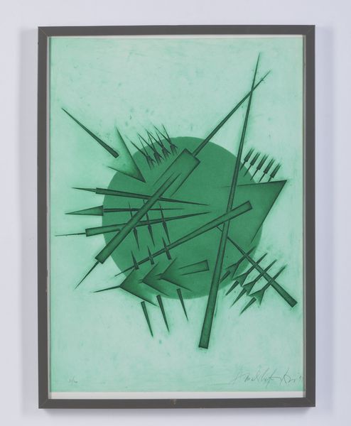 POMODORO ARNALDO (n. 1926) : SEGNALI PER BARBARELLA GAGLIARDI SAFFIRIO (VARIANTE VERDE), 1995  - Asta Asta 446 | GRAFICA MODERNA, FOTOGRAFIA E MULTIPLI D'AUTORE Online - Associazione Nazionale - Case d'Asta italiane