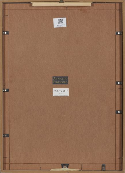 POMODORO ARNALDO (n. 1926) : SEGNALI PER BARBARELLA GAGLIARDI SAFFIRIO (VARIANTE VERDE), 1995  - Asta Asta 446 | GRAFICA MODERNA, FOTOGRAFIA E MULTIPLI D'AUTORE Online - Associazione Nazionale - Case d'Asta italiane
